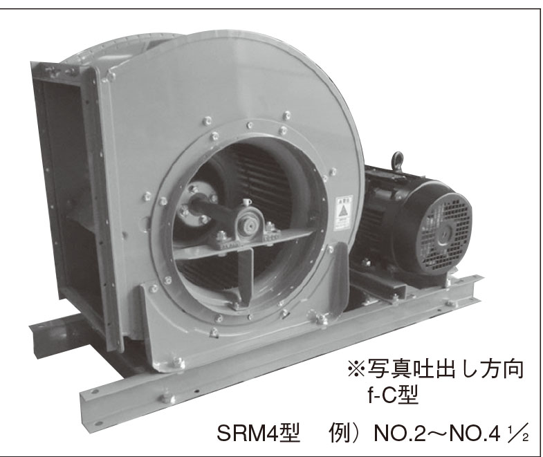 【保証付】エバラ 荏原　業務用シロッコファン・換気扇ファン 三相200V 50/60Hz 1.5kw NO2SRM3 MT2405030214